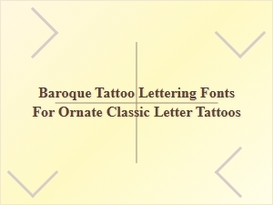 Classic Baroque Fonts for Ornate Tattoo Lettering