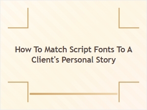 Scripting a Client's Story with Tattoo Font